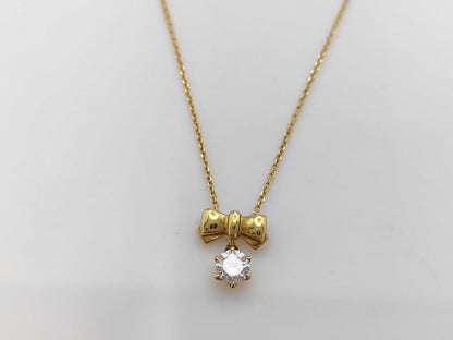 D0.33ct K18 2.5g Necklace 