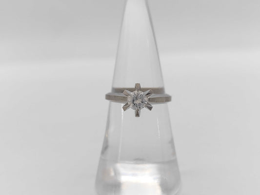 D0.35ct Pt900 4.4g Ring 