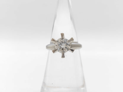 D1.21ct Pt900 8.9g Ring 