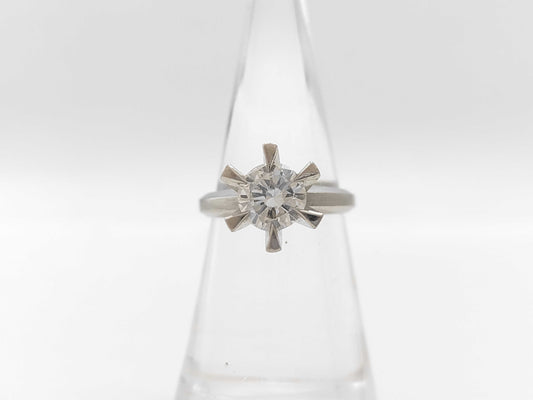 D1.21ct Pt900 8.9g Ring 