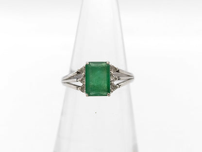 E0.98ct Diamond Plat 3.4g Ring 