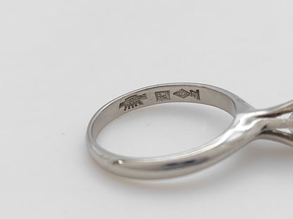 D0.415ct Pt900 3.9g Ring 