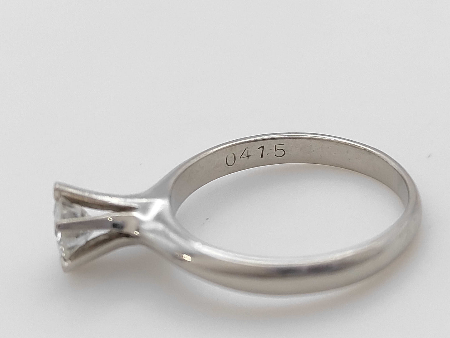 D0.415ct Pt900 3.9g Ring 
