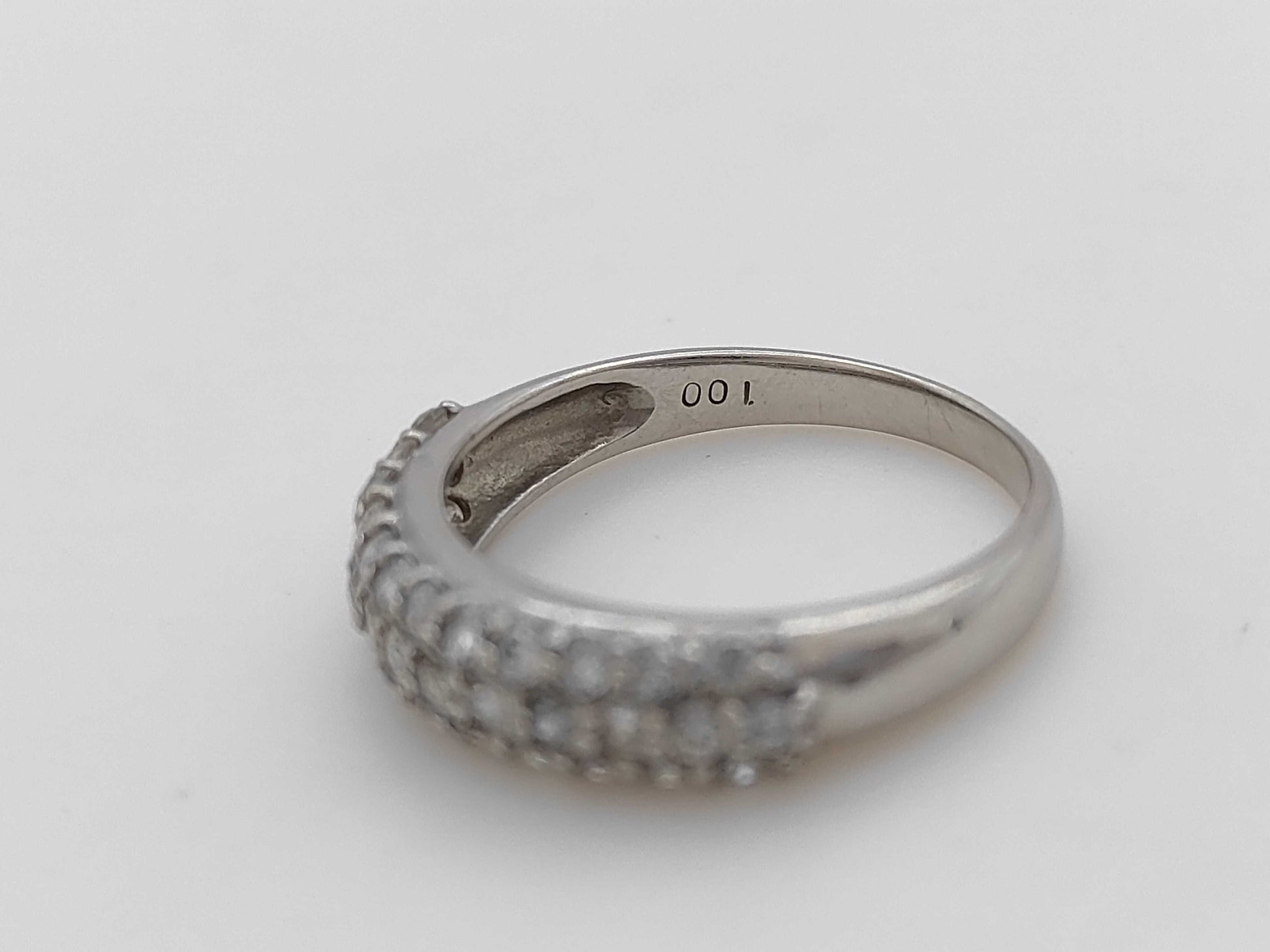 D1.00ct Pt900 4.2g Ring 