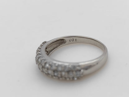 D1.00ct Pt900 4.2g Ring 