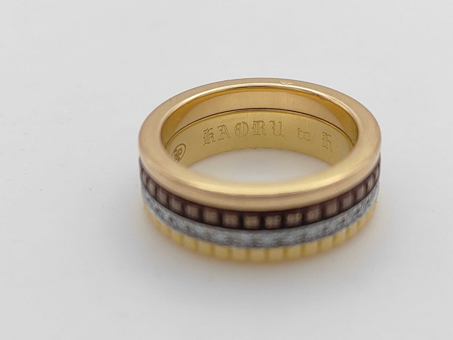 BOUCHERON Quatre Classic T49 Diamond Three-Color 750/METAL 9.7g Ring 