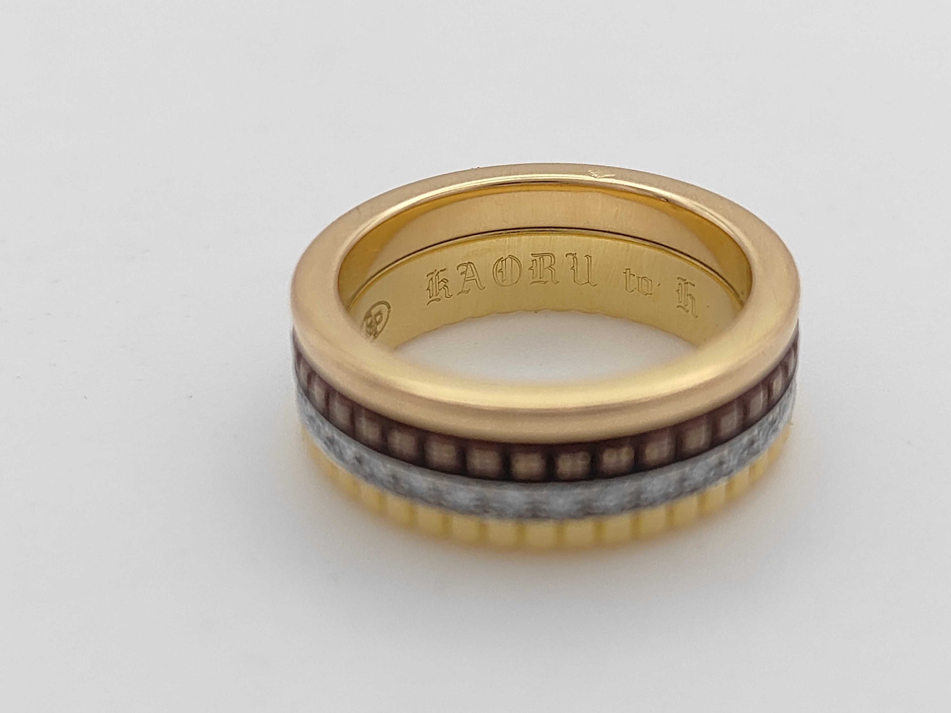 BOUCHERON Quatre Classic T49 Diamond Three-Color 750/METAL 9.7g Ring 