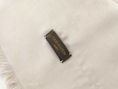LOUIS VUITTON Monogram Louis Vuitton Scarf 140 Monogram Scarf with Tag
