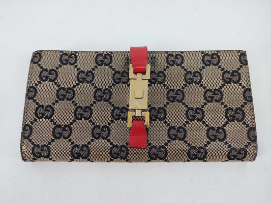 GUCCI GG Canvas GUCCI Gucci Long Wallet GG Canvas Jackie Wallet