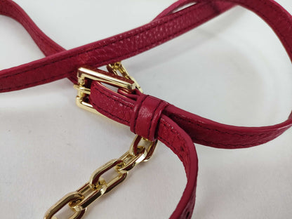 Tory Burch Shoulder Bag, Pink Leather with Chain Shoulder Bag