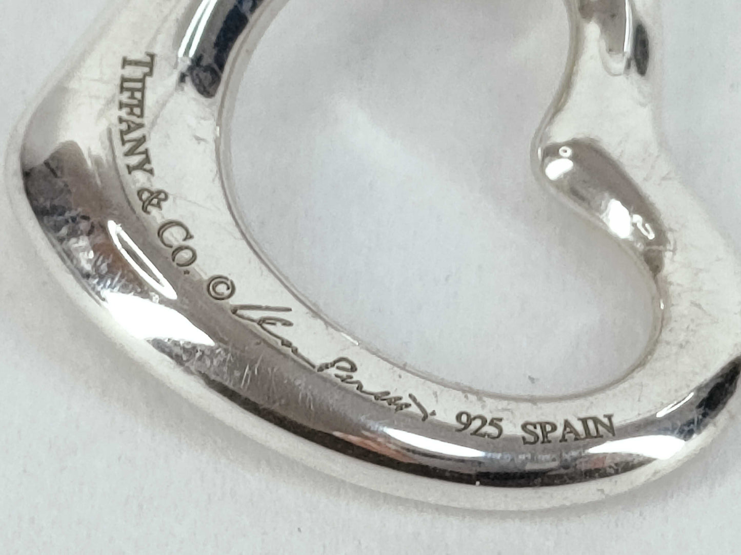 Tiffany & Co. Open Heart Tiffany Necklace Open Heart Large Necklace