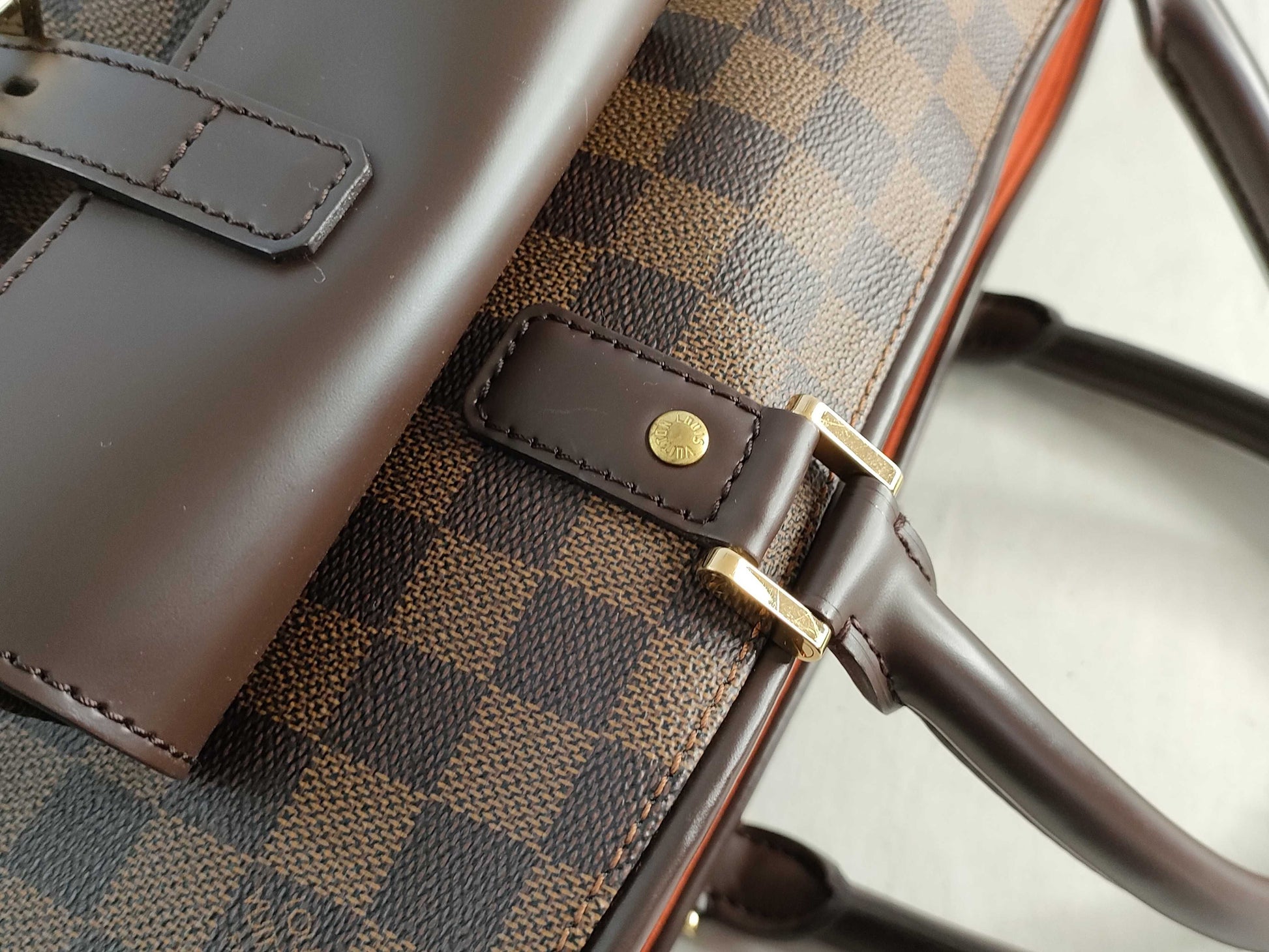 LOUIS VUITTON Damier LV Manosque Handbag