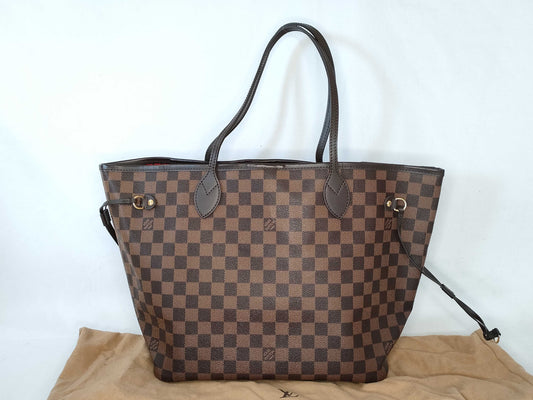 LOUIS VUITTON Damier LV Damier Neverfull Tote Bag