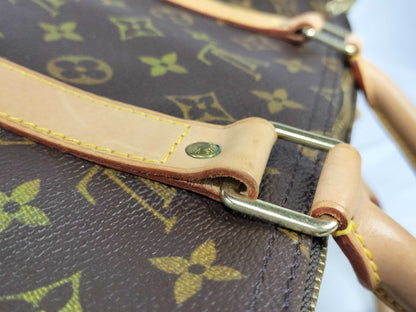 LOUIS VUITTON Monogram Louis Vuitton Keepall Bandouliere 60 Boston Bag