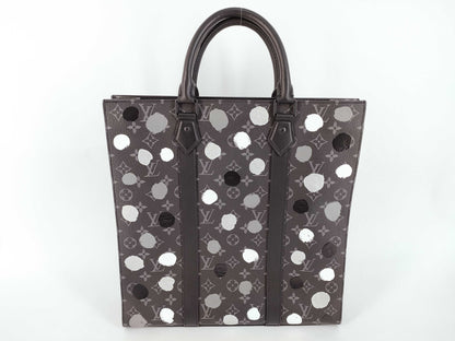 LOUIS VUITTON Monogram Louis Vuitton x Yayoi Kusama YK M46404 Monogram Eclipse Sac Plat Tote Bag