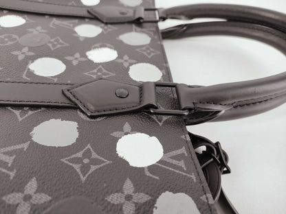 LOUIS VUITTON Monogram Louis Vuitton x Yayoi Kusama YK M46404 Monogram Eclipse Sac Plat Tote Bag