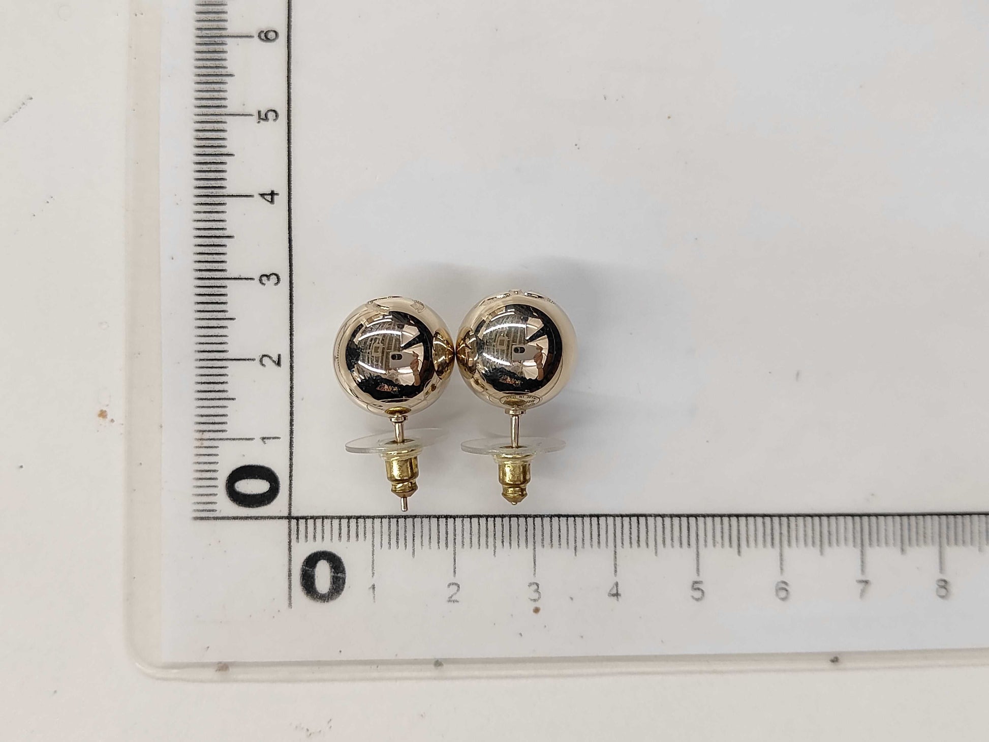 CHANEL B21S Coco Mark Gold Ball Earrings