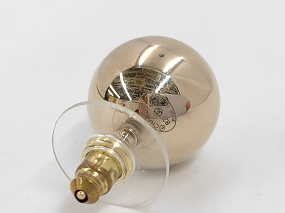 CHANEL B21S Coco Mark Gold Ball Earrings