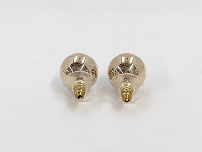 CHANEL B21S Coco Mark Gold Ball Earrings