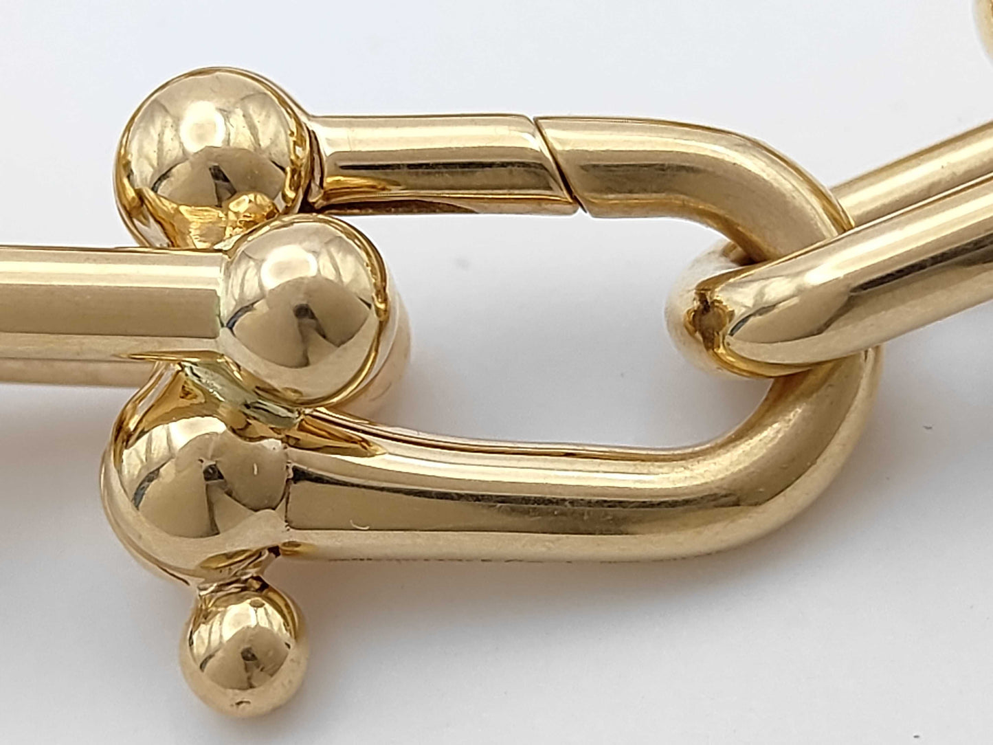 Tiffany & Co. Hardware Large Link PG 750 33.7g Bracelet/Bangle 