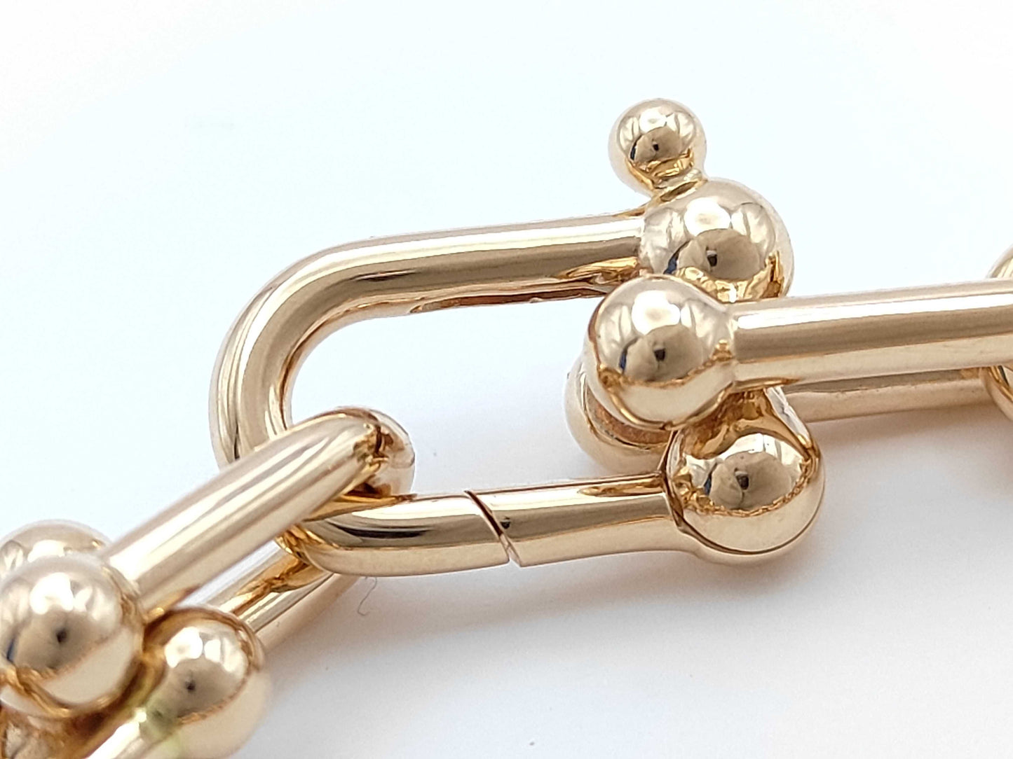 Tiffany & Co. Hardware Medium Link Bracelet in PG 750, 27.0g 