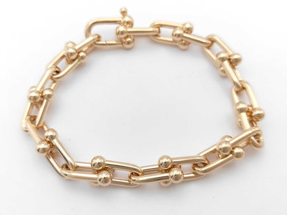 Tiffany & Co. Hardware Medium Link Bracelet in PG 750, 27.0g 