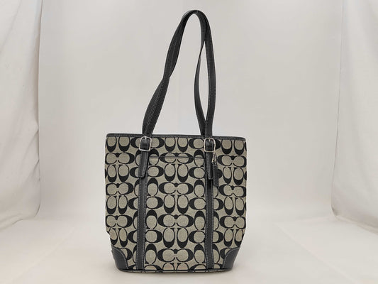 COACH Signature Tote Bag Black Tote Bag