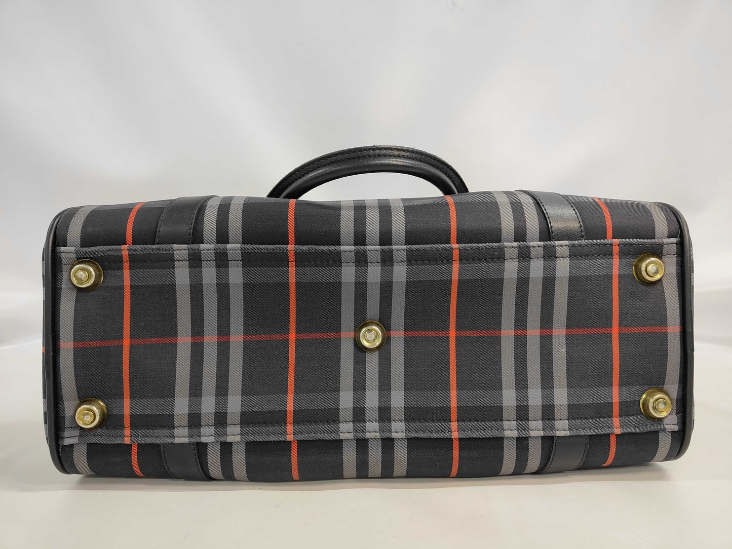 Burberrys Mini Boston Bag in Nova Check