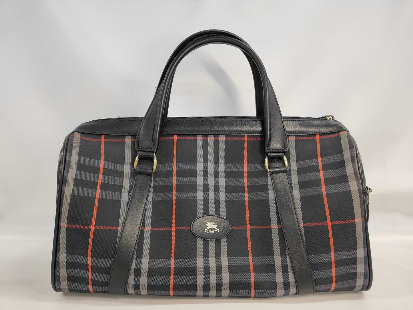 Burberrys Mini Boston Bag in Nova Check