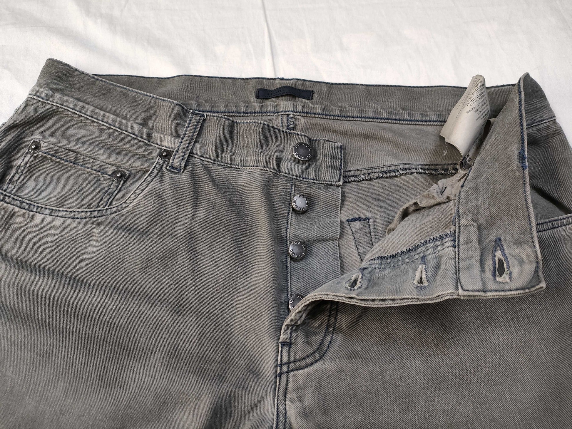 PRADA PRADA denim pants gray size 33 pants