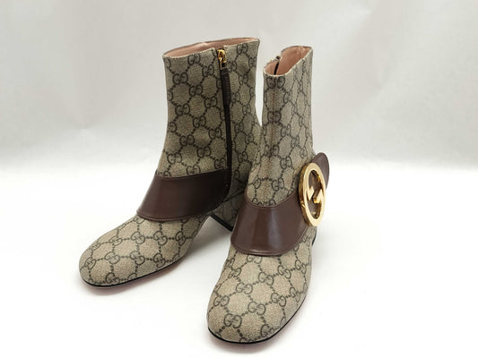 GUCCI GG Supreme GUCCI Ankle Boots Blondie GG Supreme Size 36 Other Shoes