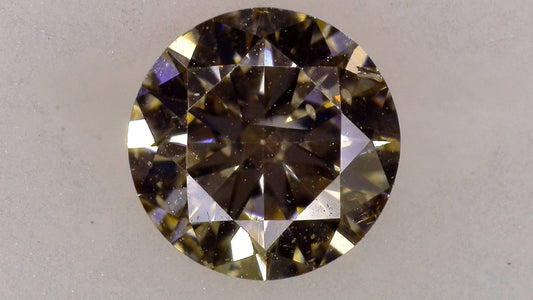 0.551ct UNDER S) LIGHT BROWN SI-2 VERY GOOD/GD/GD FAINT NATURAL 5.34-5.37X3.12mm Loose Diamond
