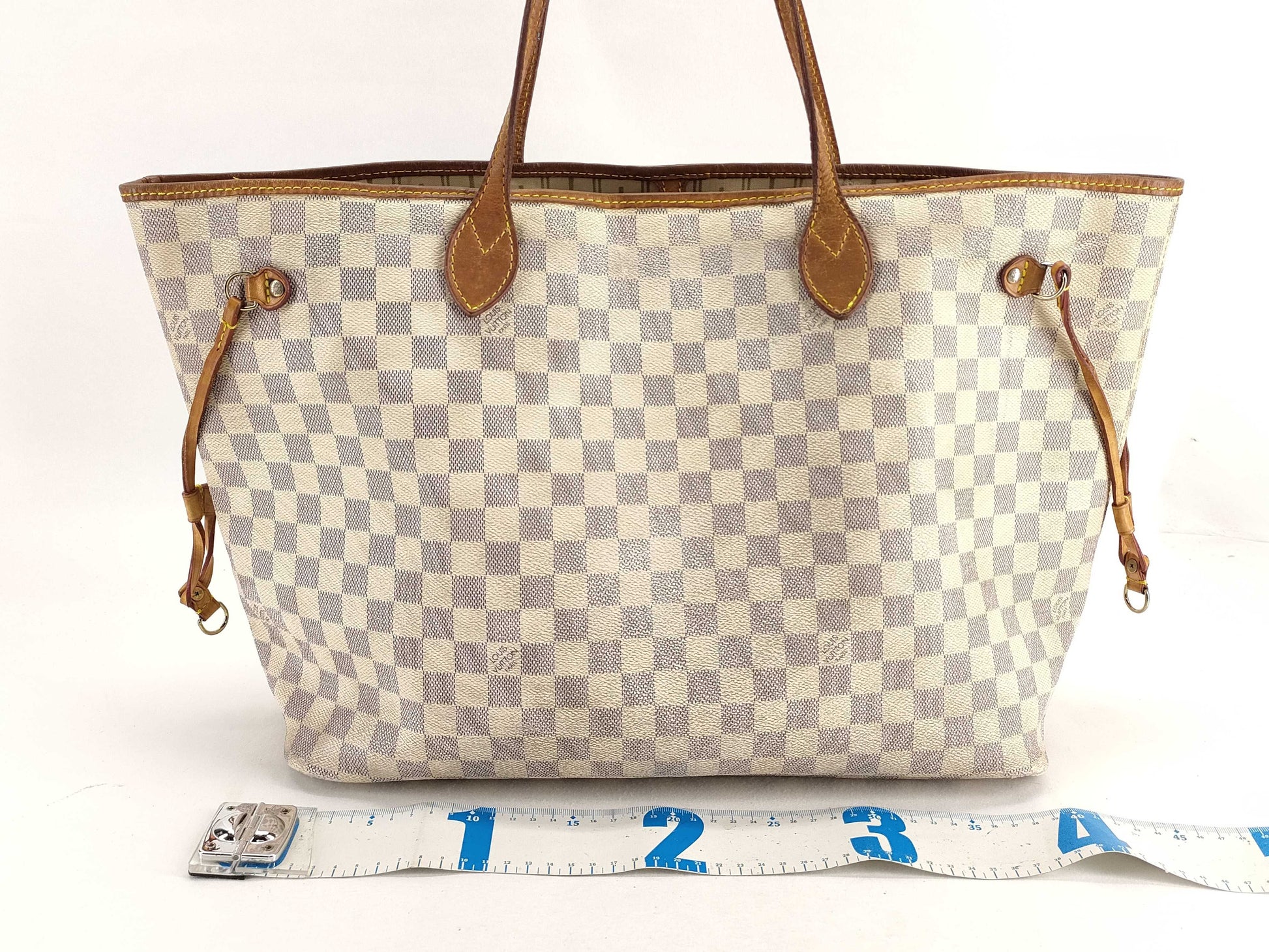 LOUIS VUITTON Damier Azur Neverfull GM Tote Bag N51108 FL0023