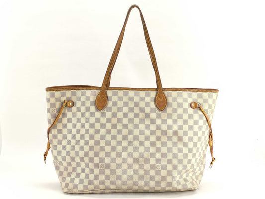 LOUIS VUITTON Damier Azur Neverfull GM Tote Bag N51108 FL0023
