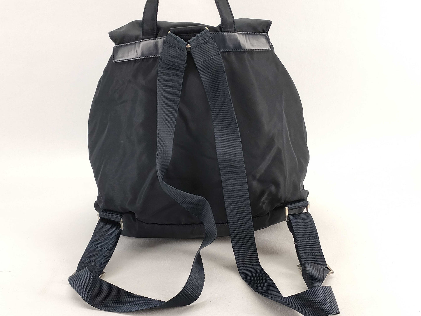 PRADA Nylon PRADA TESSUTO Double Pocket Backpack Nero BZ0003 59 Backpack