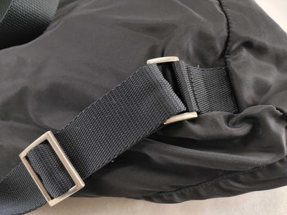 PRADA Nylon PRADA TESSUTO Double Pocket Backpack Nero BZ0003 59 Backpack