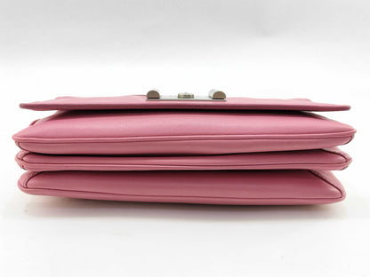 PRADA PRADA Prada Leather Chain Shoulder Bag Pink Shoulder Bag