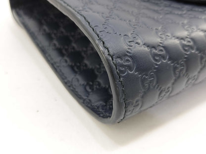 GUCCI Emily Micro Guccissima Horsebit Shoulder Bag in Black