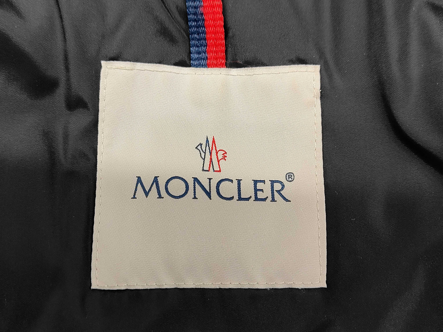 MONCLER TALEV #0 Black Down Coat with Leather