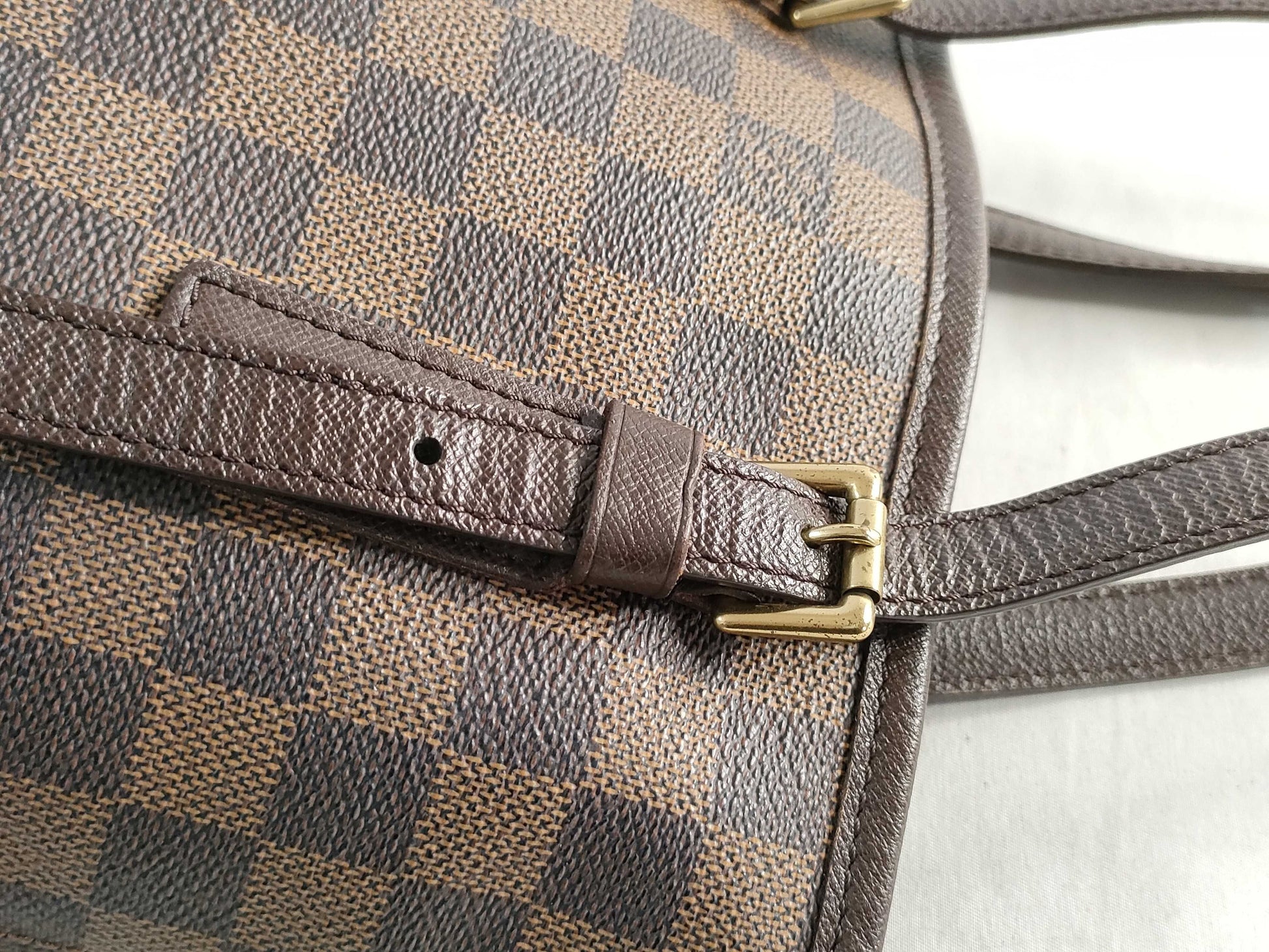 LOUIS VUITTON Damier Ebene Mare Bucket PM Tote Bag N42240