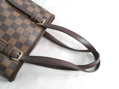 LOUIS VUITTON Damier Ebene Mare Bucket PM Tote Bag N42240