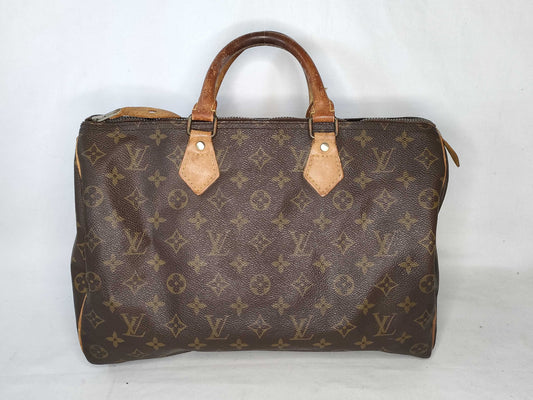 LOUIS VUITTON Monogram Speedy 35 Handbag M41524