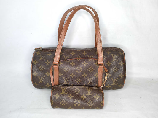 LOUIS VUITTON Monogram Papillon 30 Handbag with Pouch 