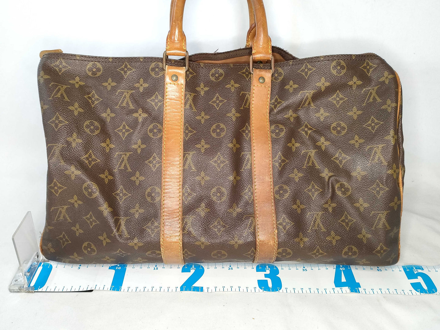 LOUIS VUITTON Monogram Boston Bag Keepall 45 Old Model Serial SA Boston Bag