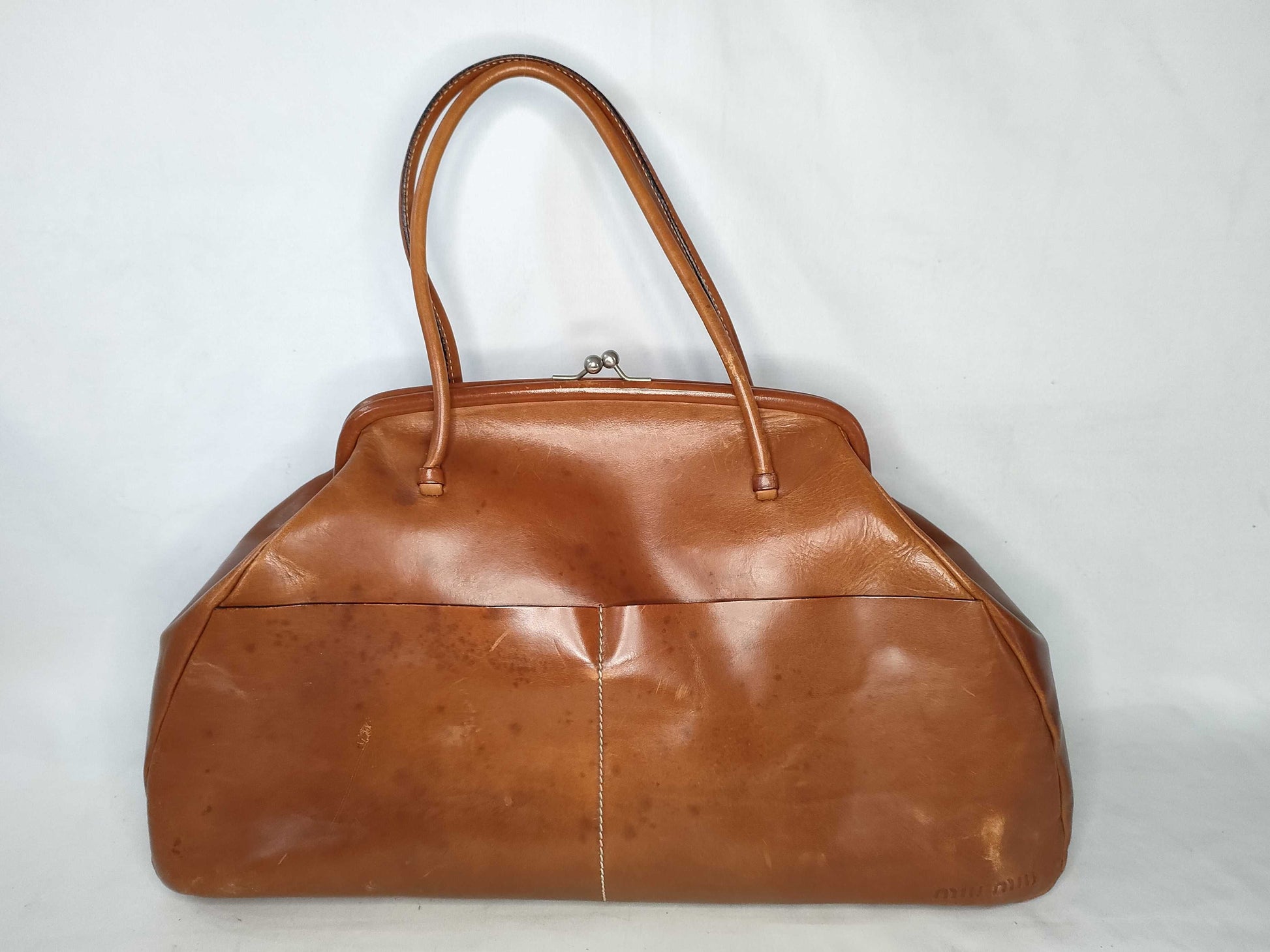 Miu Miu Miu Miu Miu clasp tote bag