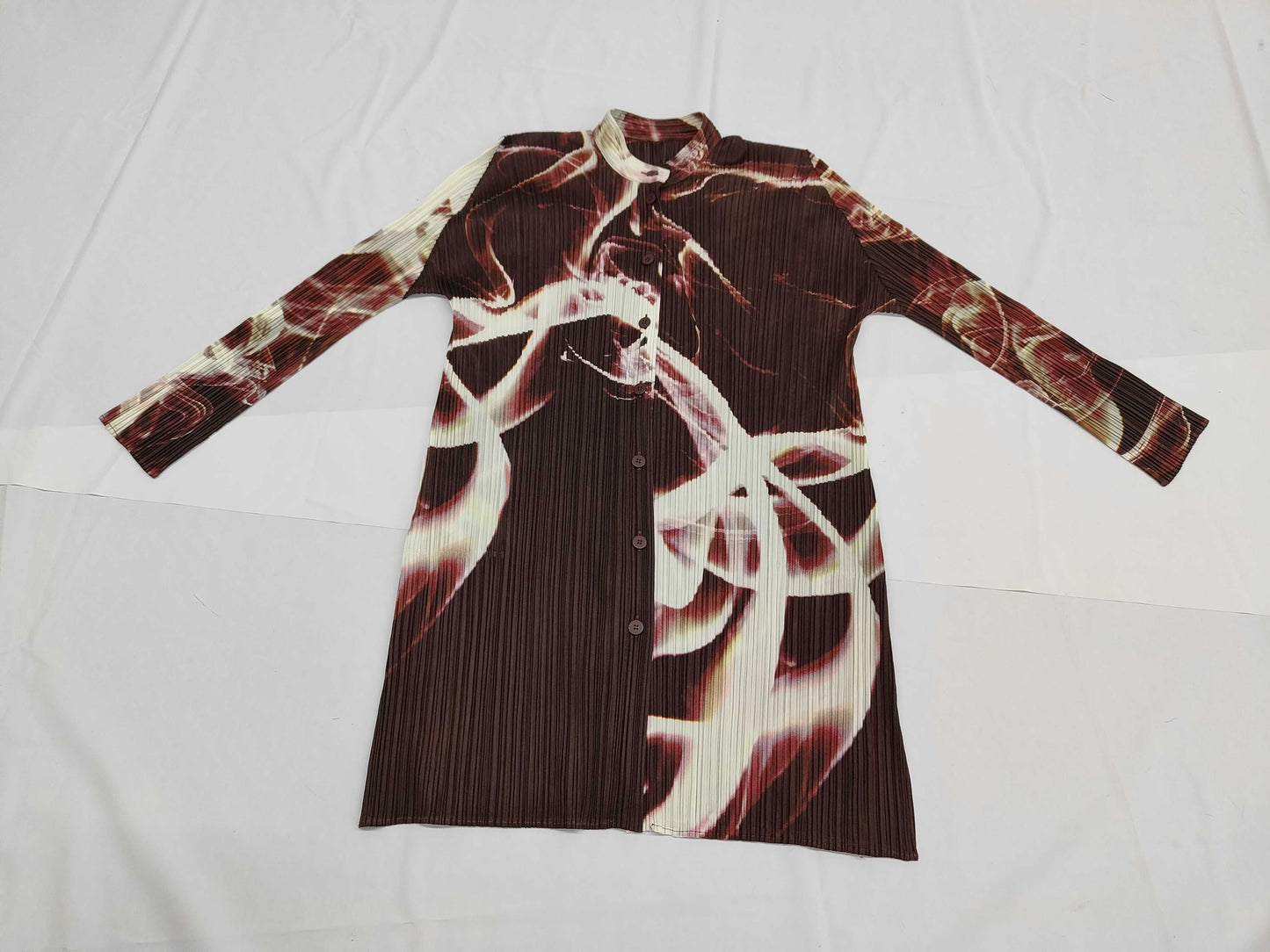 ISSEY MIYAKE Pleats Please all-over print dress