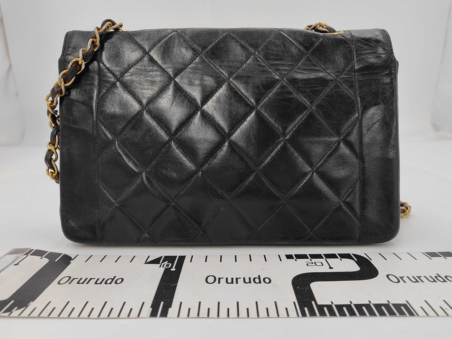 CHANEL Matelasse Lambskin Single Flap Single Chain Bag with Diana Flap, Black with Gold Hardware, 2808432, No. 2 Shoulder Bag