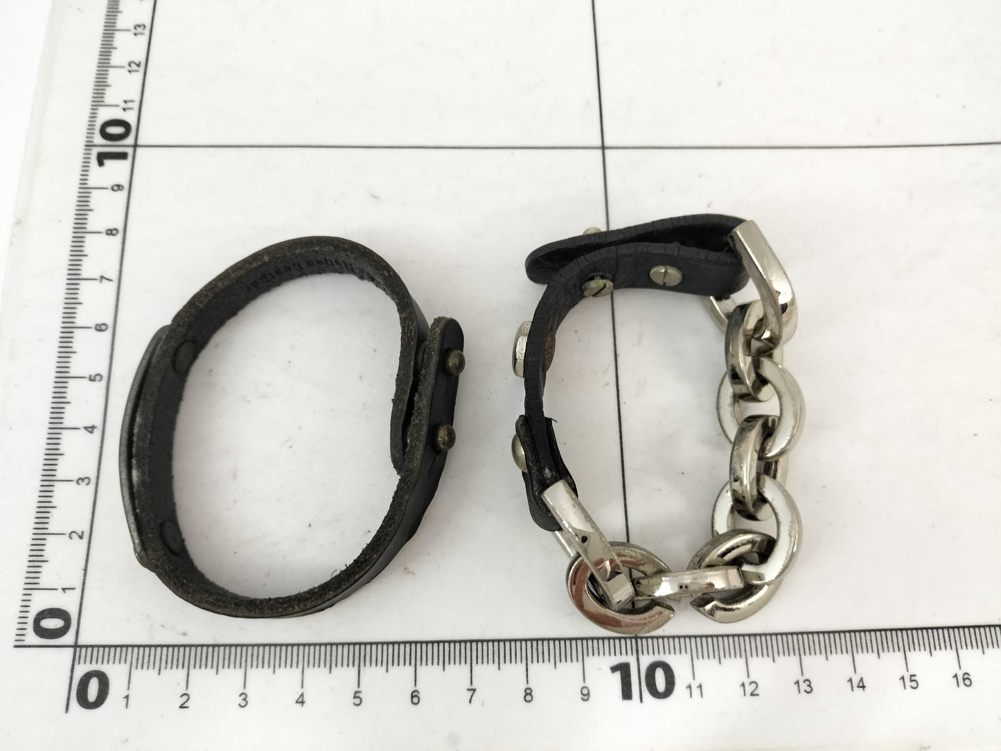 Leather and Metal Bracelet Set Bracelet/Bangle