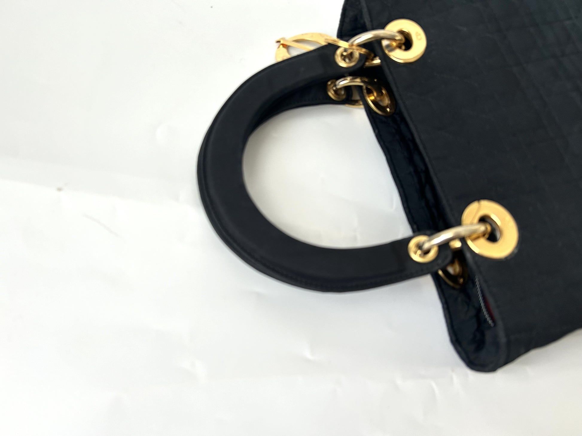 Dior Cannage Nylon Small Handbag