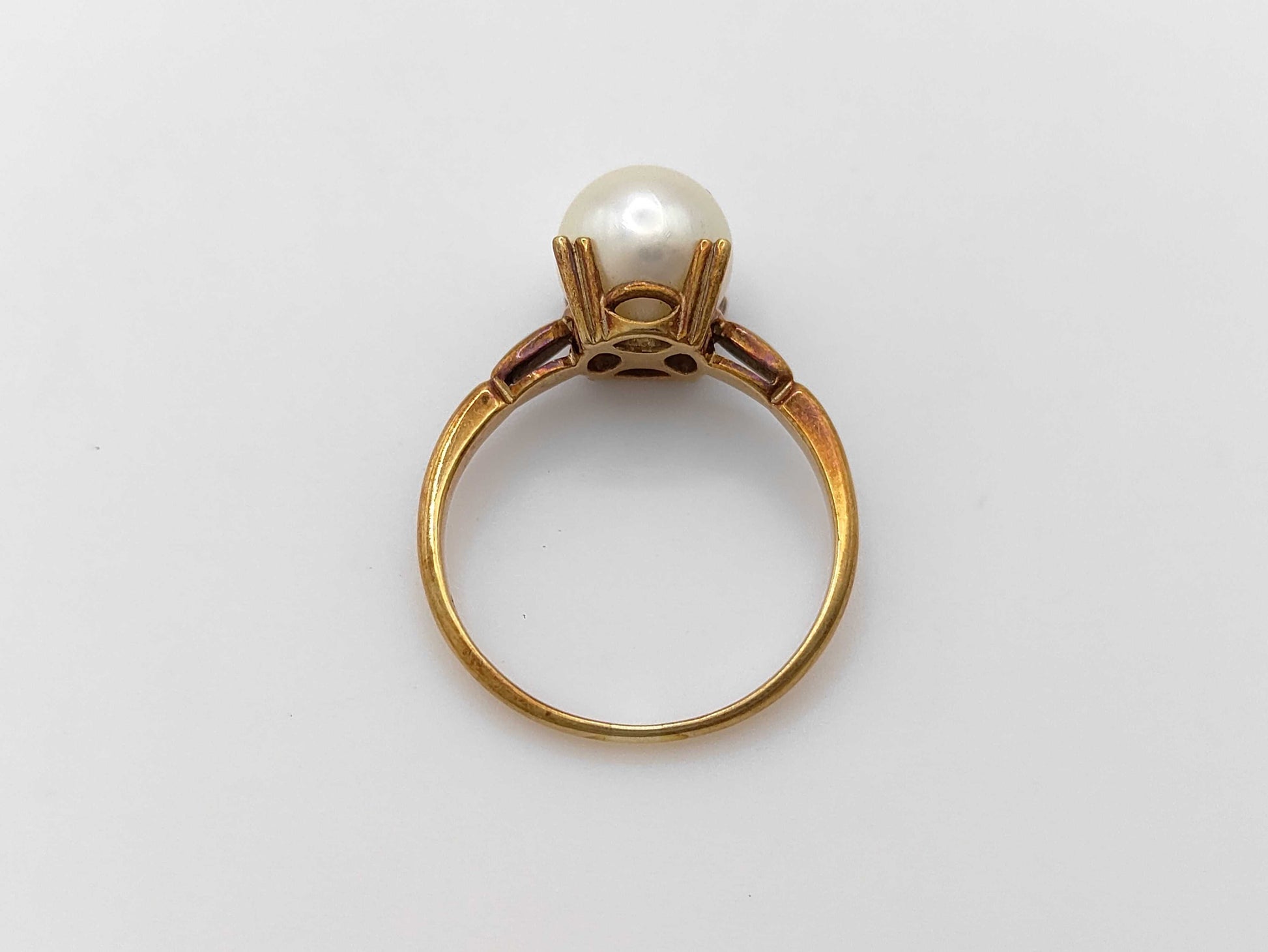 MIKIMOTO Pearl Ring, Diameter: Approx. 8.4mm, 14K Gold, 3.0g 